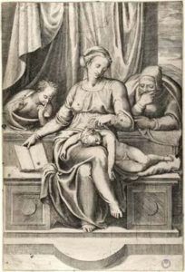 Sacra Famiglia con San Giovannino (Madonna del silenzio)
