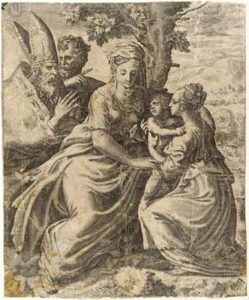 Madonna con Bambino Santa Caterina San Giuseppe e un santo vescovo